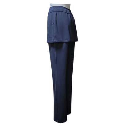 Loeuf ルフ 薄手スコート付きパンツ レディース テニスウェア 339PA 日本製