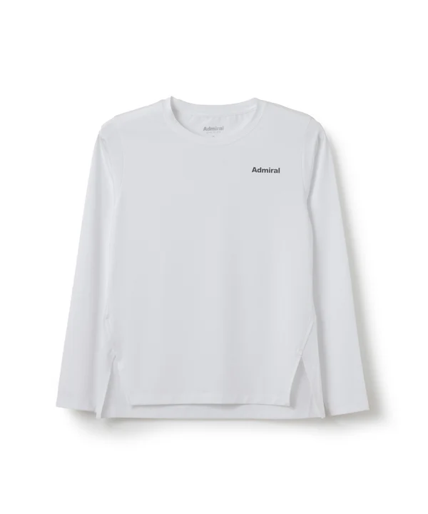 ADMIRAL アドミラル サイドスリットヘムL/S TEE ATLA611 ホワイト M Lサイズ