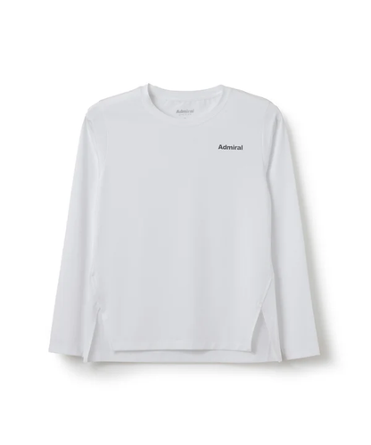 ADMIRAL アドミラル サイドスリットヘムL/S TEE ATLA611 ホワイト M Lサイズ