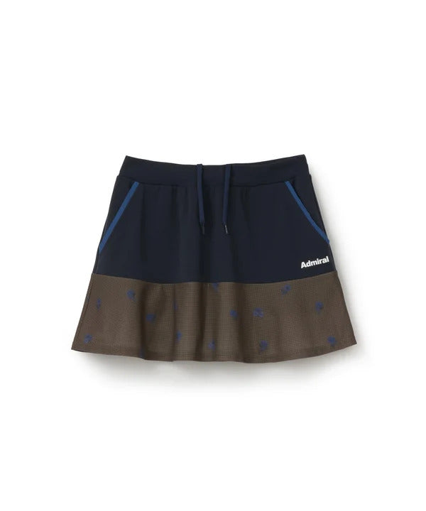 Admiral アドミラル テニスウェア レディース フラワーチェックフレアスコート ATLA660