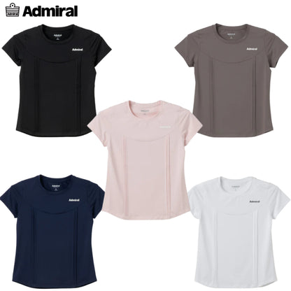 【SALE】 30％OFF Admiral アドミラル テニスウェア レディース フロントピンタックTEE ATLA609 Tシャツ ゲームシャツ
