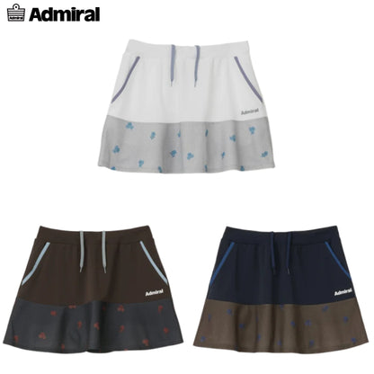 Admiral アドミラル テニスウェア レディース フラワーチェックフレアスコート ATLA660