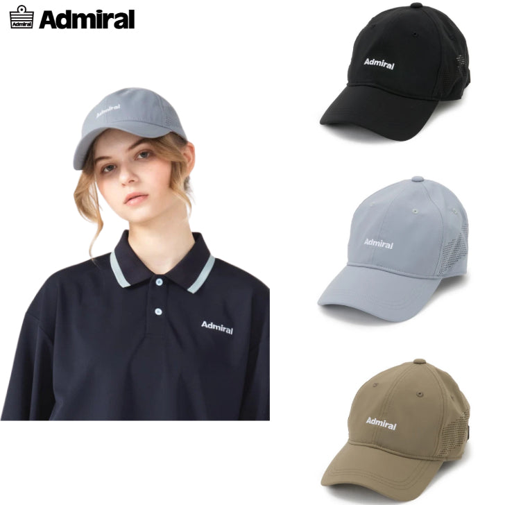 Admiral アドミラル ユニセックス サイドパンチング6パネルキャップ ATMZ604 2026年発売